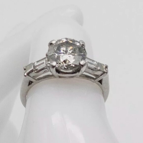 3.3CT+ Diamond Platinum Wedding Ring $37,000 - Picture 2 of 8